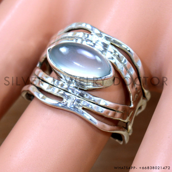 Chalcedony 925 Sterling Silver Ring (SJWR-2641) Chalcedony 925 Sterling Silver Ring (SJWR-2641)