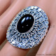 Black Onyx 925 Sterling Silver Ring (SJWR-2647) Black Onyx 925 Sterling Silver Ring (SJWR-2647)