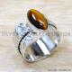 Tiger Eye 925 Sterling Silver Ring (SJWR-2651) Tiger Eye 925 Sterling Silver Ring (SJWR-2651)