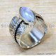 Rainbow Moonstone 925 Sterling Silver Ring (SJWR-2652) Rainbow Moonstone 925 Sterling Silver Ring (SJWR-2652)