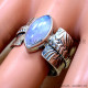 Rainbow Moonstone 925 Sterling Silver Ring (SJWR-2652) Rainbow Moonstone 925 Sterling Silver Ring (SJWR-2652)
