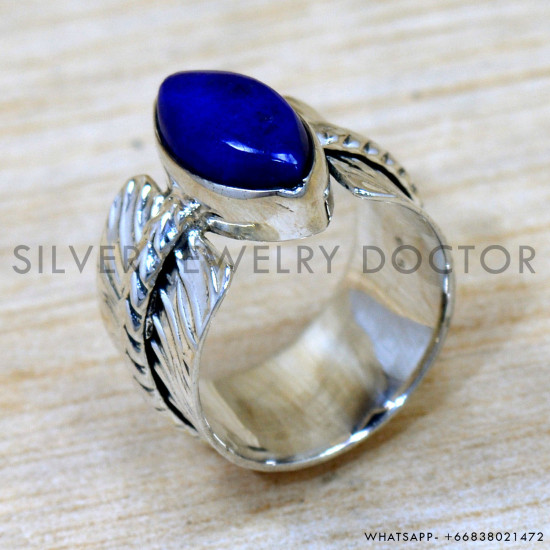 Lapis Lazuli 925 Sterling Silver Ring (SJWR-2653) Lapis Lazuli 925 Sterling Silver Ring (SJWR-2653)