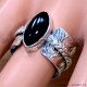 Black Onyx 925 Sterling Silver Ring (SJWR-2654) Black Onyx 925 Sterling Silver Ring (SJWR-2654)