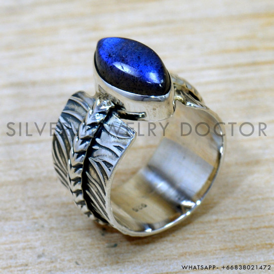 Labradorite 925 Sterling Silver Ring (SJWR-2656) Labradorite 925 Sterling Silver Ring (SJWR-2656)