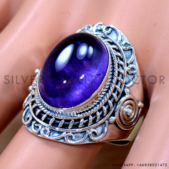 Amethyst 925 Sterling Silver Ring (SJWR-2658) Amethyst 925 Sterling Silver Ring (SJWR-2658)
