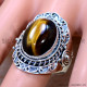 Tiger Eye 925 Sterling Silver Ring (SJWR-2662) Tiger Eye 925 Sterling Silver Ring (SJWR-2662)