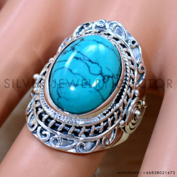 Turquoise 925 Sterling Silver Ring (SJWR-2663)