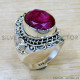 Ruby 925 Sterling Silver Ring (SJWR-2664) Ruby 925 Sterling Silver Ring (SJWR-2664)