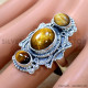 Tiger Eye 925 Sterling Silver Ring (SJWR-2666) Tiger Eye 925 Sterling Silver Ring (SJWR-2666)