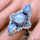 Rainbow Moonstone 925 Sterling Silver Ring (SJWR-2668) Rainbow Moonstone 925 Sterling Silver Ring (SJWR-2668)