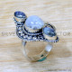 Rainbow Moonstone 925 Sterling Silver Ring (SJWR-2670)