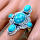 Turquoise 925 Sterling Silver Ring (SJWR-2679)