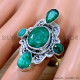 Emerald 925 Sterling Silver Ring (SJWR-2688)