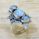 Rainbow Moonstone 925 Sterling Silver Ring (SJWR-2690) Rainbow Moonstone 925 Sterling Silver Ring (SJWR-2690)