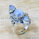Rainbow Moonstone 925 Sterling Silver Ring (SJWR-2691) Rainbow Moonstone 925 Sterling Silver Ring (SJWR-2691)