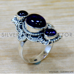 Amethyst 925 Sterling Silver Ring (SJWR-2692)
