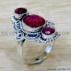 Ruby 925 Sterling Silver Ring (SJWR-2693) Ruby 925 Sterling Silver Ring (SJWR-2693)