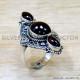 Garnet 925 Sterling Silver Ring (SJWR-2695) Garnet 925 Sterling Silver Ring (SJWR-2695)