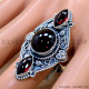 Garnet 925 Sterling Silver Ring (SJWR-2695) Garnet 925 Sterling Silver Ring (SJWR-2695)