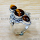 Tiger Eye 925 Sterling Silver Ring (SJWR-2696) Tiger Eye 925 Sterling Silver Ring (SJWR-2696)