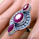 Ruby 925 Sterling Silver Ring (SJWR-2697) Ruby 925 Sterling Silver Ring (SJWR-2697)