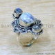 Rainbow Moonstone 925 Sterling Silver Ring (SJWR-2698) Rainbow Moonstone 925 Sterling Silver Ring (SJWR-2698)
