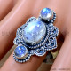 Rainbow Moonstone 925 Sterling Silver Ring (SJWR-2698) Rainbow Moonstone 925 Sterling Silver Ring (SJWR-2698)