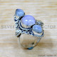 Rainbow Moonstone 925 Sterling Silver Ring (SJWR-2700) Rainbow Moonstone 925 Sterling Silver Ring (SJWR-2700)