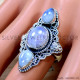 Rainbow Moonstone 925 Sterling Silver Ring (SJWR-2700) Rainbow Moonstone 925 Sterling Silver Ring (SJWR-2700)