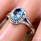 Blue Topaz 925 Sterling Silver Ring (SJWR-2701) Blue Topaz 925 Sterling Silver Ring (SJWR-2701)