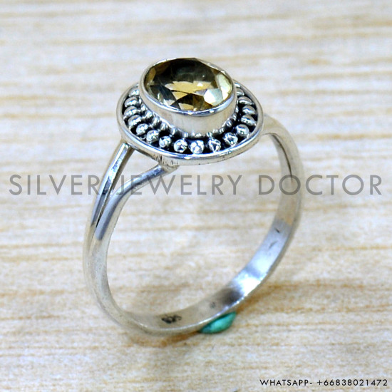 Citrine 925 Sterling Silver Ring (SJWR-2704) Citrine 925 Sterling Silver Ring (SJWR-2704)