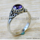 Garnet 925 Sterling Silver Ring (SJWR-2707)