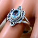 Blue Topaz 925 Sterling Silver Ring (SJWR-2710) Blue Topaz 925 Sterling Silver Ring (SJWR-2710)