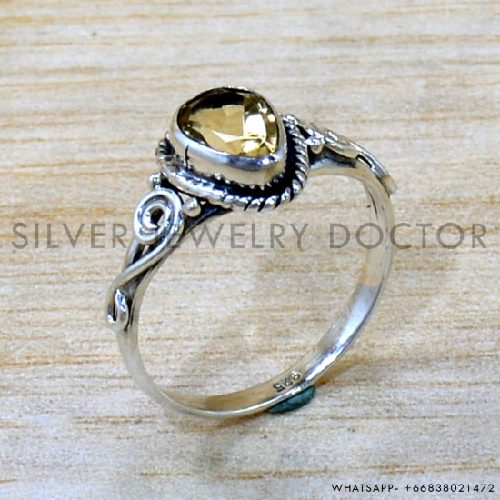 Citrine 925 Sterling Silver Ring (SJWR-2713) Citrine 925 Sterling Silver Ring (SJWR-2713)