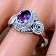 Amethyst 925 Sterling Silver Ring (SJWR-2721)