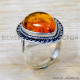 Amber 925 Sterling Silver Ring (SJWR-2740) Amber 925 Sterling Silver Ring (SJWR-2740)