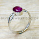 Ruby 925 Sterling Silver Ring (SJWR-2752) Ruby 925 Sterling Silver Ring (SJWR-2752)
