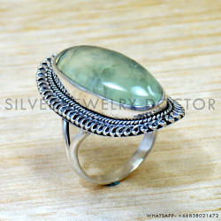 Prehnite 925 Sterling Silver Ring (SJWR-2756) Prehnite 925 Sterling Silver Ring (SJWR-2756)