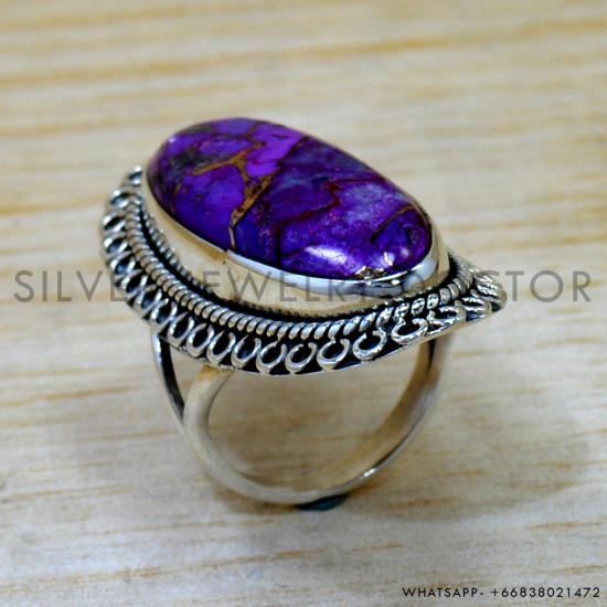 Copper Turquoise 925 Sterling Silver Ring (SJWR-2759) Copper Turquoise 925 Sterling Silver Ring (SJWR-2759)