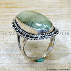 Prehnite 925 Sterling Silver Ring (SJWR-2762) Prehnite 925 Sterling Silver Ring (SJWR-2762)