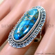 Copper Turquoise 925 Sterling Silver Ring (SJWR-2764)