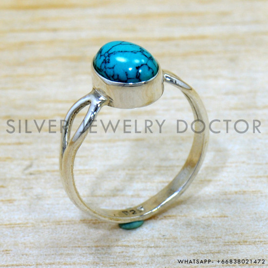 Turquoise 925 Sterling Silver Ring (SJWR-2770) Turquoise 925 Sterling Silver Ring (SJWR-2770)