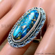 Copper Turquoise 925 Sterling Silver Ring (SJWR-2782)