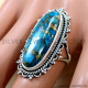 Copper Turquoise 925 Sterling Silver Ring (SJWR-2786) Copper Turquoise 925 Sterling Silver Ring (SJWR-2786)