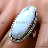 Howlite 925 Sterling Silver Ring (SJWR-2792) Howlite 925 Sterling Silver Ring (SJWR-2792)
