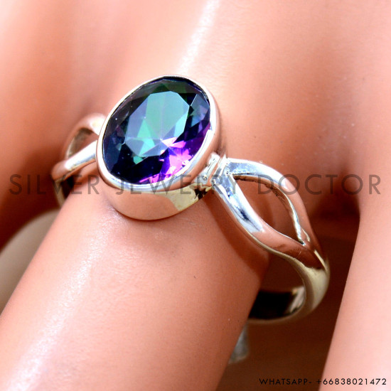 Mystic Topaz 925 Sterling Silver Ring (SJWR-2793) Mystic Topaz 925 Sterling Silver Ring (SJWR-2793)