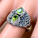 Peridot 925 Sterling Silver Ring (SJWR-2796) Peridot 925 Sterling Silver Ring (SJWR-2796)