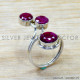 Ruby 925 Sterling Silver Ring (SJWR-2797) Ruby 925 Sterling Silver Ring (SJWR-2797)