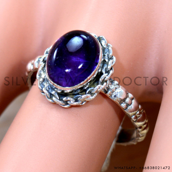 Amethyst 925 Sterling Silver Ring (SJWR-2801) Amethyst 925 Sterling Silver Ring (SJWR-2801)