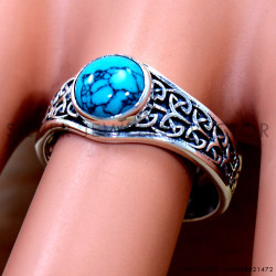 Turquoise 925 Sterling Silver Ring (SJWR-2804)